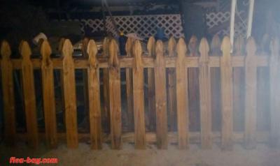 gothic wooden pickets for fence 8 ft. wide by 4 ft high - Thumbnail 4