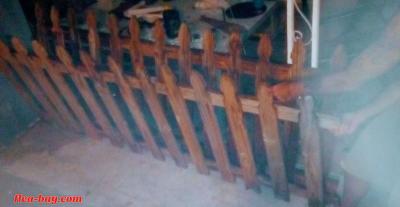 gothic wooden pickets for fence 8 ft. wide by 4 ft high