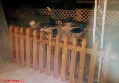 gothic wooden pickets for fence 8 ft. wide by 4 ft high - Thumbnail 2