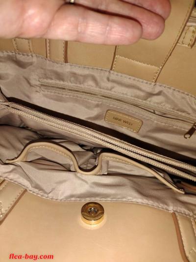 nine west beige handbag - Thumbnail 3