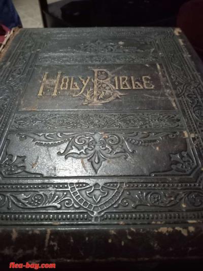light of the world family holy Bible picture editing 1884 - Thumbnail 2