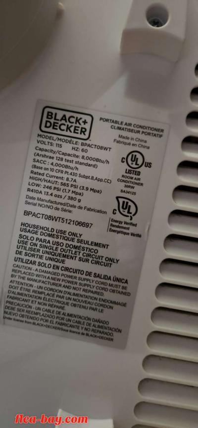 BLACK N DECKER Stand Up AC unit. - Thumbnail 3
