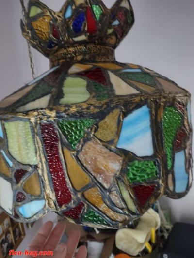 vintage tiffany style hanging light - Thumbnail 4