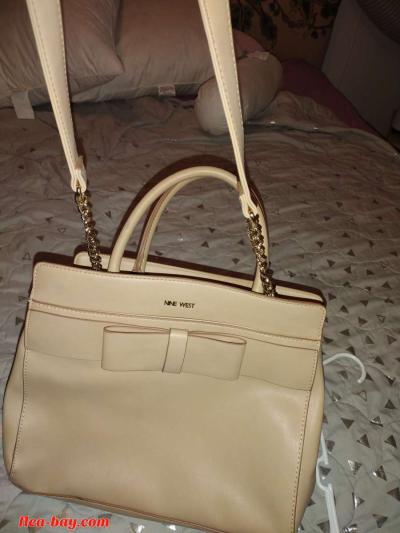 nine west beige handbag - Thumbnail 2
