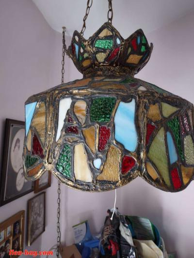vintage tiffany style hanging light - Thumbnail 3