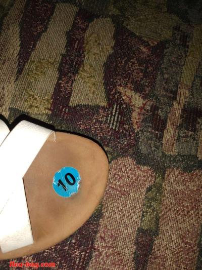 white sandals sz ten - Thumbnail 6