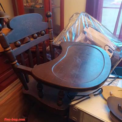Ethan Allen Vintage Wooden Highchair - Thumbnail 3