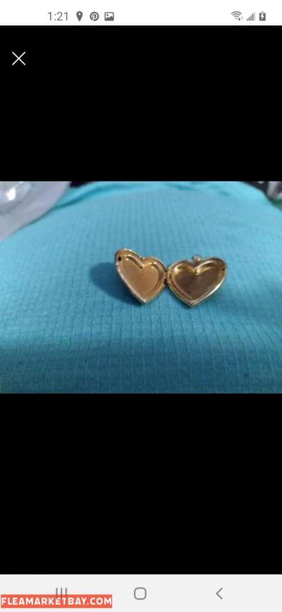 Heart Locket Charm - Blue - Thumbnail 2