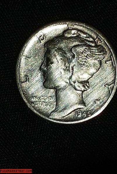 2 mercury dimes different dates - Thumbnail 2