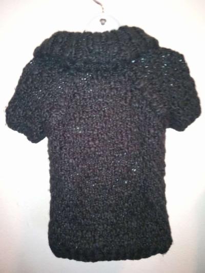 NWT VIVIENNE TAM BLACK SHORT SLEEVE SWEATER, XS - Thumbnail 5