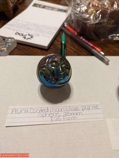 Aura coated moon & face sphere - Thumbnail 2
