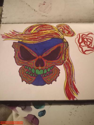 Butterfly skull face - Thumbnail 2