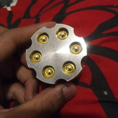 Universal Zink Hand Grinder, Revolver Collection, Silver 2.0