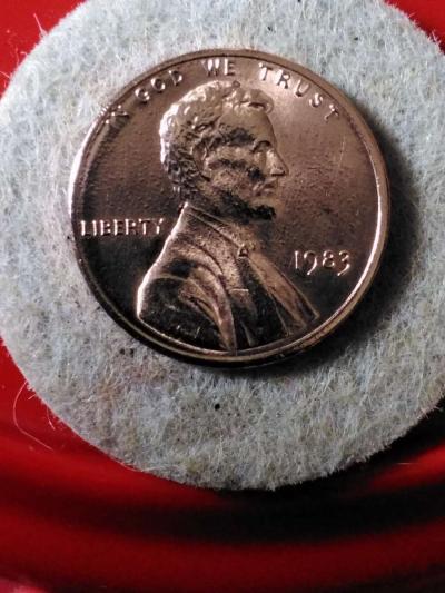 1983 No Mintmark (Philadelphia) Doubled Die Reverse. - Thumbnail 5