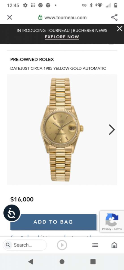 1985 Woman's Rolex Oyster Perpetual - Thumbnail 3