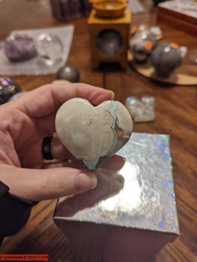 Black Flower Agate With Druzy Pocket - Thumbnail 2