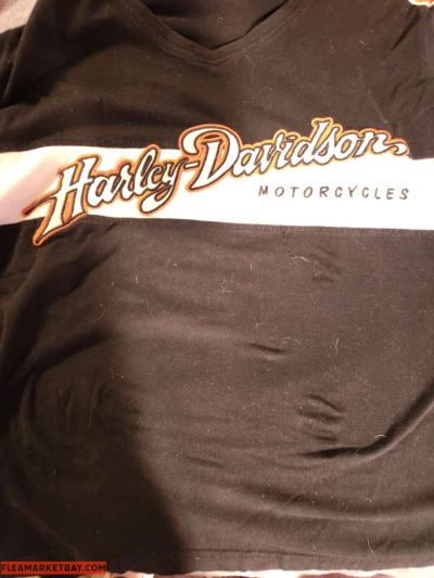 Harley Davidson used Womans long sleeve 2xl Racers shirt - Thumbnail 2