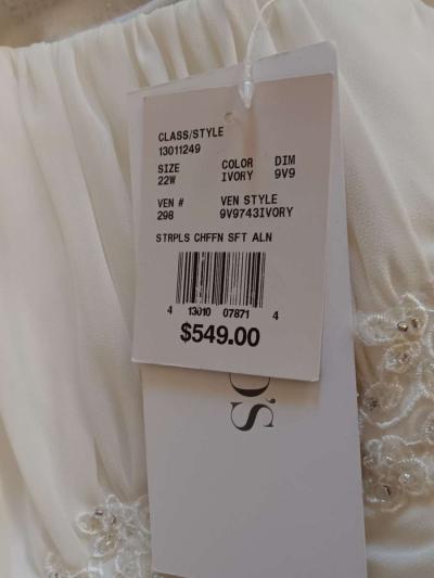 Davids bridal wedding dress/vail set - Thumbnail 6