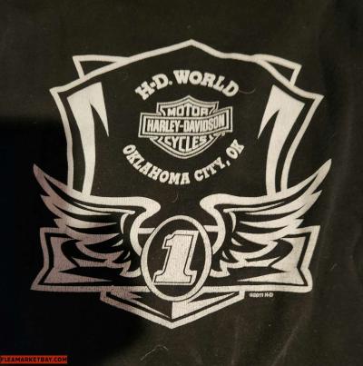 Harley Davidson used LG womans Long sleeve okc - Thumbnail 2