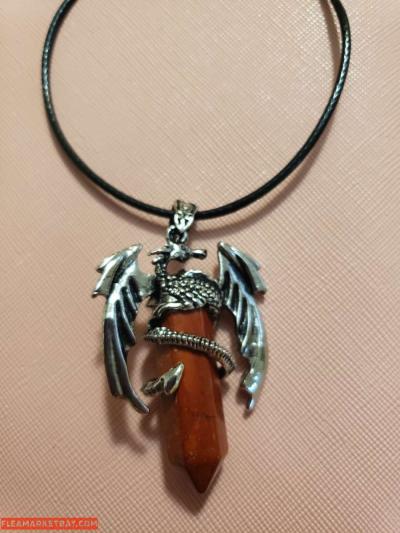 red Jasper pendant necklace - Thumbnail 2