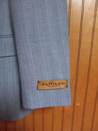 raffinati mens Double Breasted gray suit - Thumbnail 5