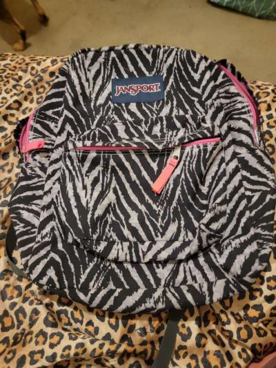 jansport zebra print backpack