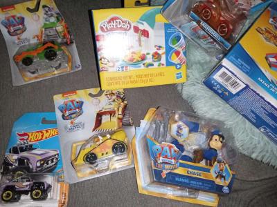 paw patrol and play doe and elmo various toys brand new