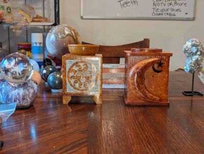 soapstone/Sunshine and moon and stones