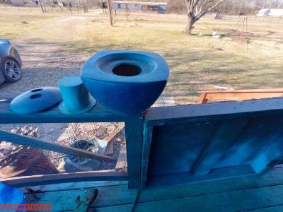 metal black outdoor ashtrays - Thumbnail 2