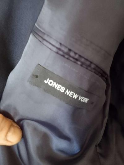 Navy Blue Suit large coat 30 pants - Thumbnail 3