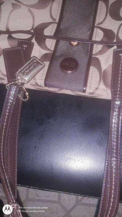 COACH H1380F25771 SIGNATURE STRIPE TOTE - Thumbnail 5
