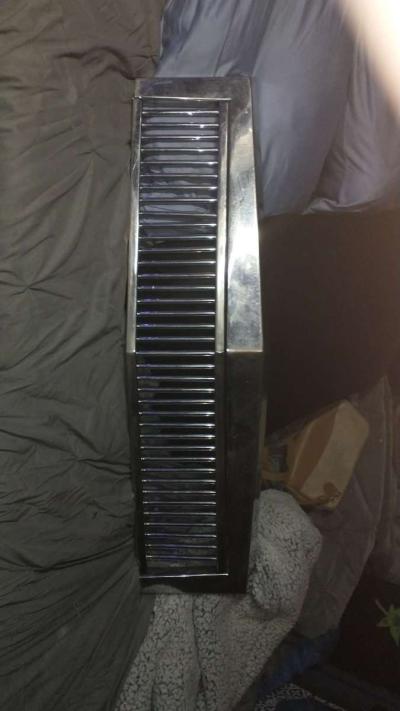 chrome grill for a car