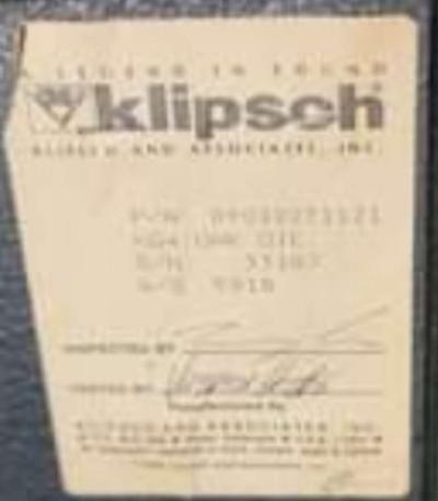 vintage Klipsch speakers are in excellent condition - Thumbnail 3