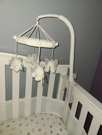 White Baby Crib - Thumbnail 3