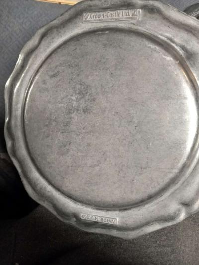 vintage pewter dishes - Thumbnail 6