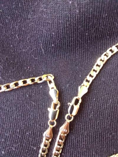 beautiful set necklace and bracelet 14 k gold