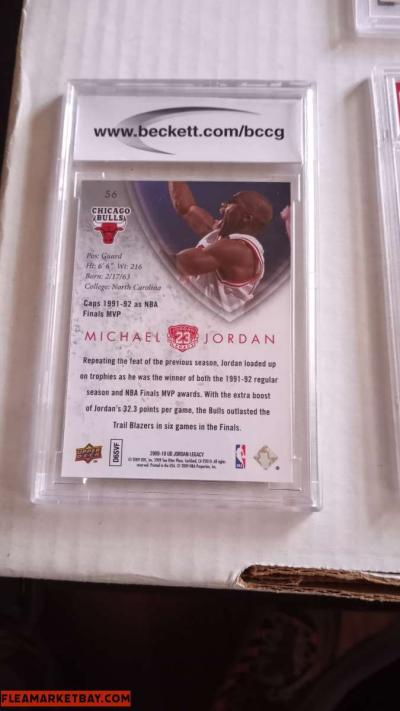 Michael Jordan PSA 10 Gem Mint Upper Deck Legacy - Thumbnail 2