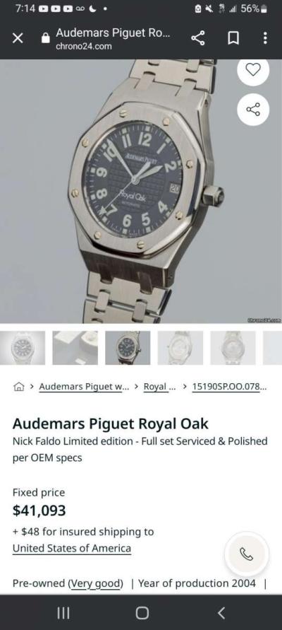 Audemars Piguet Royal Oak watch - Thumbnail 3