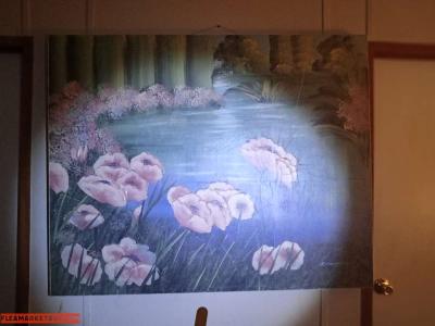 pink flowers by the Pond - Thumbnail 2