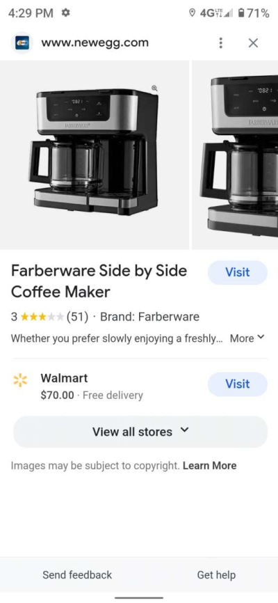 coffee pot works good for sale - Thumbnail 3