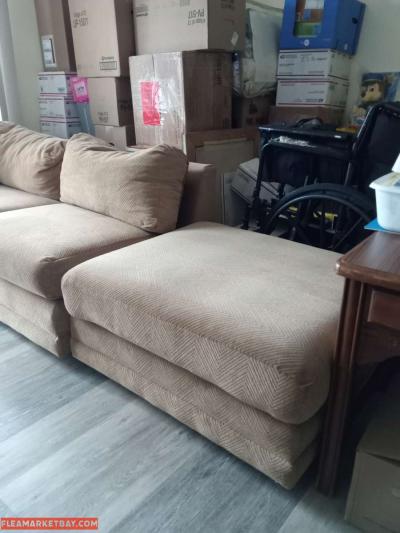 sofa with ottoman and two end tables - Thumbnail 2