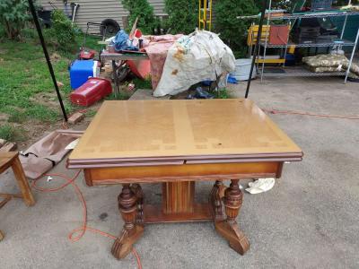 art deco original finish enamel top table