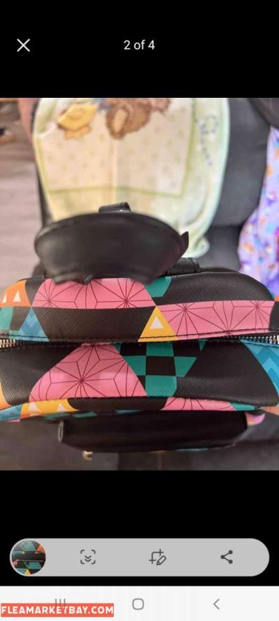 brand new Demon slayer patchwork backpack - Thumbnail 2