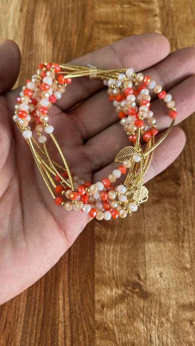 GoldPlated Crystal Semanario Bracelet set - Thumbnail 4