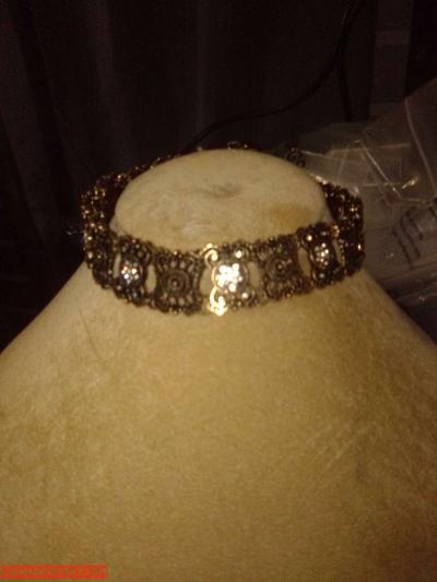 gold and gem choker - Thumbnail 2