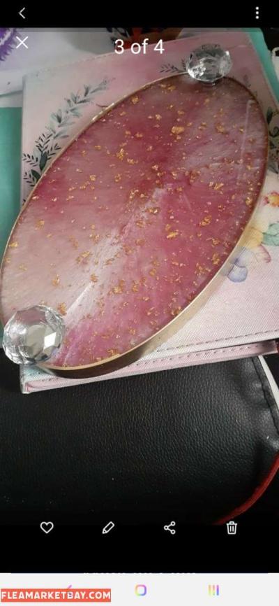 custom resin oval tray - Thumbnail 2