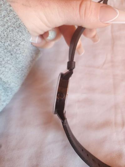 Movado Bold Black Museum Dial Black Leather Unisex Watch - Thumbnail 5