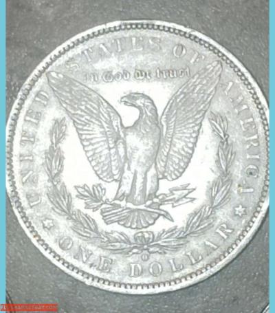 1884 o mint Morgan silver dollar - Thumbnail 2