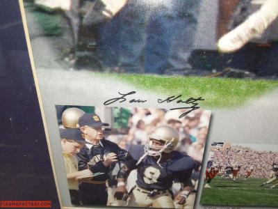 photo of 1988 Notre Dame versus Miami with autographs - Thumbnail 2