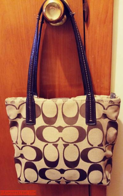 COACH H1380F25771 SIGNATURE STRIPE TOTE - Thumbnail 2